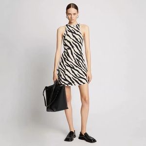 Knit mini dress animal print